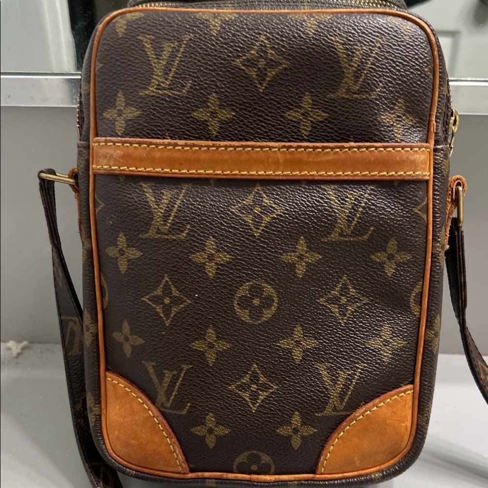 Louis Vuitton Monogram Brown and Tan Messenger Bag